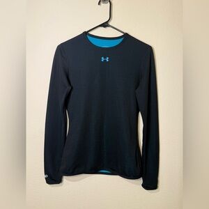 Under Armour Black and Blue Long Sleeve Tee